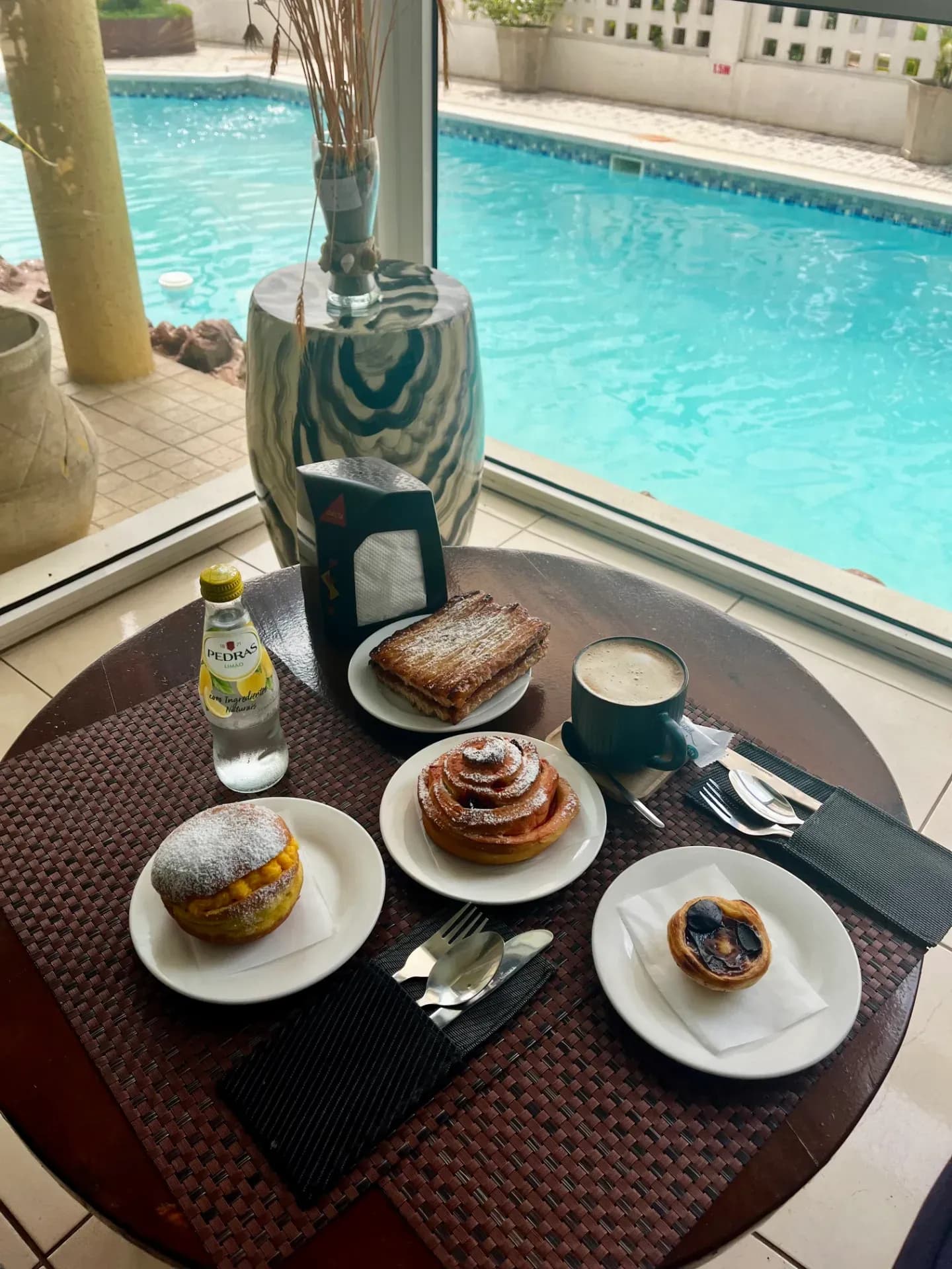 Pastello restaurant dish served poolside